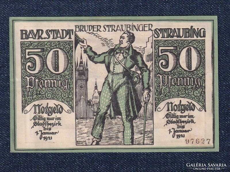 Németország Straubing 50 Pfennig szükségpénz 1919 (id77691)