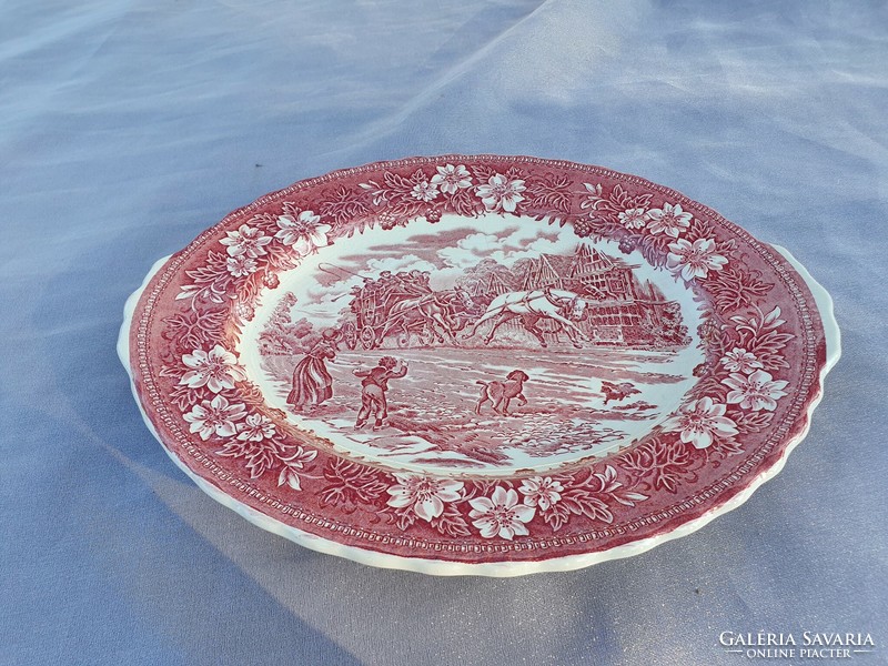 English stagecoach serving platter
