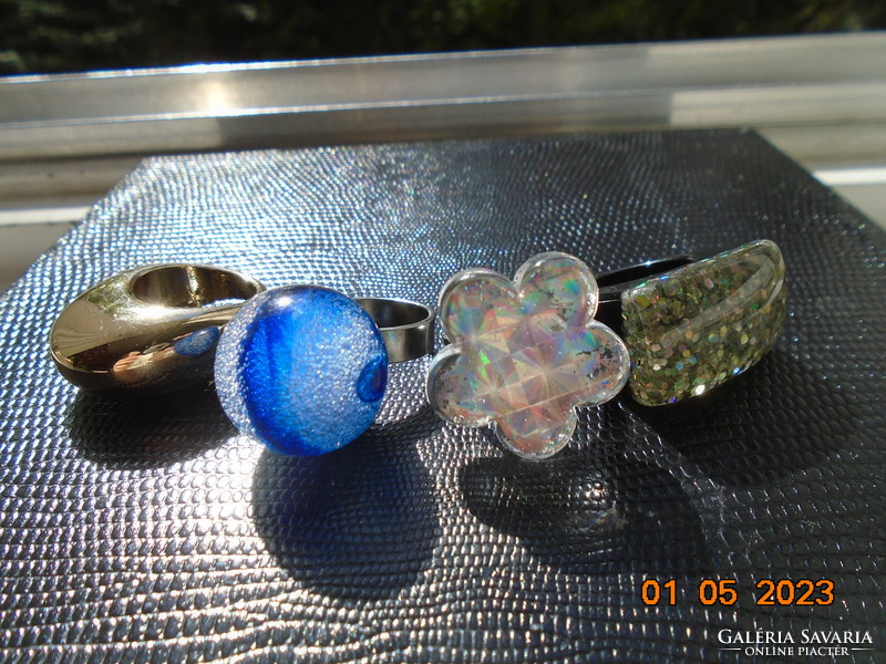 Brand new 4 vintage rings from the 70's and 80's