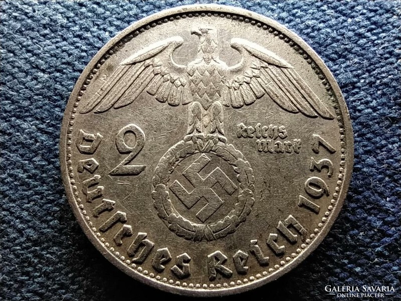 Germany Swastika .625 Silver 2 Imperial Brand 1937 g (id60564)