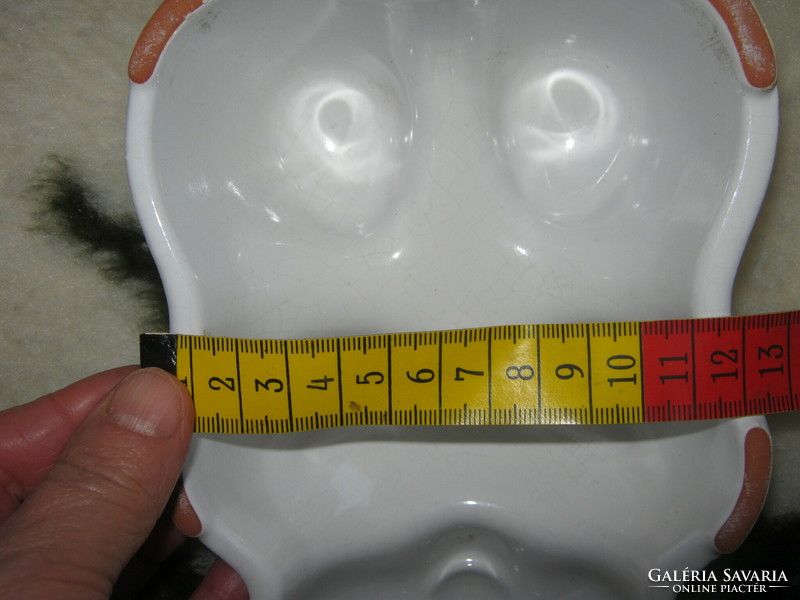 Teddy bear shaped glazed ceramic oven shape