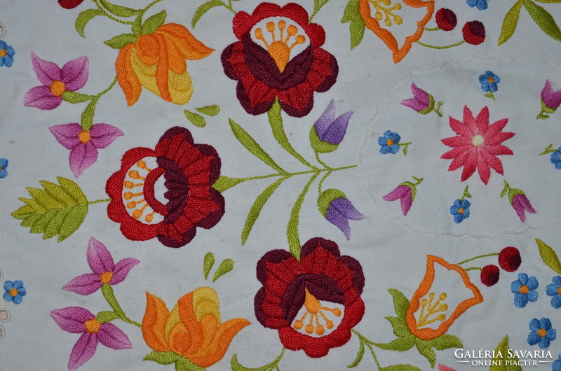 Hand embroidered tablecloth