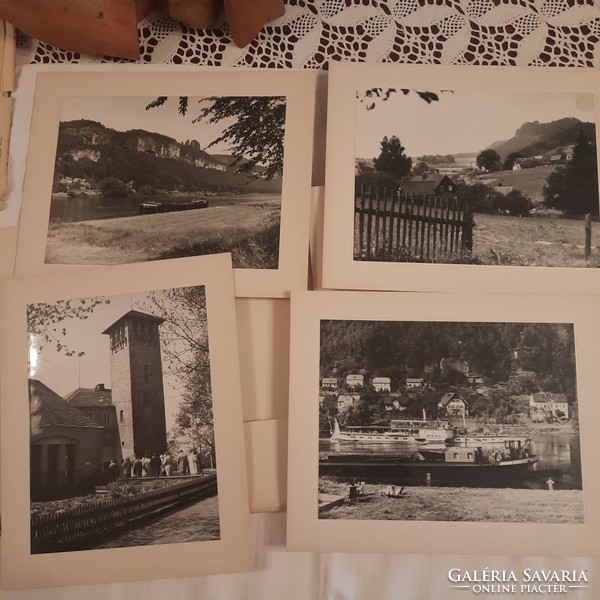 Fotóalbum Szász-Svájcról  1960-70-es évek,   hiányos, csak 6 fotóval