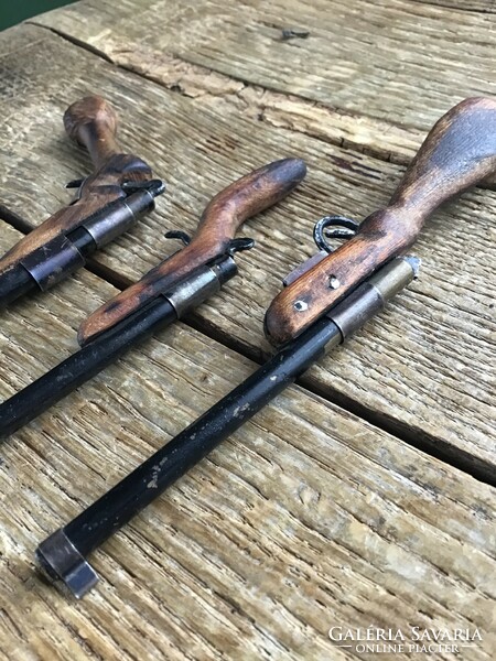 Old handmade miniature weapons, 3 pieces in one