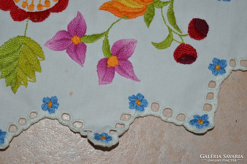 Hand embroidered tablecloth