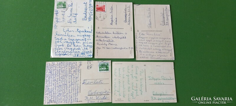 5 postcards