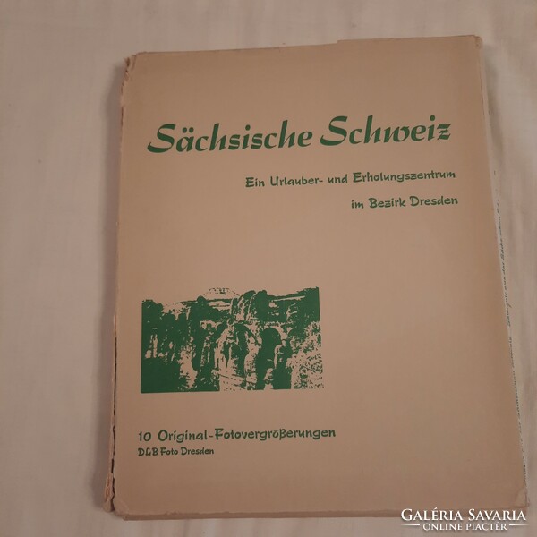 Fotóalbum Szász-Svájcról  1960-70-es évek,   hiányos, csak 6 fotóval