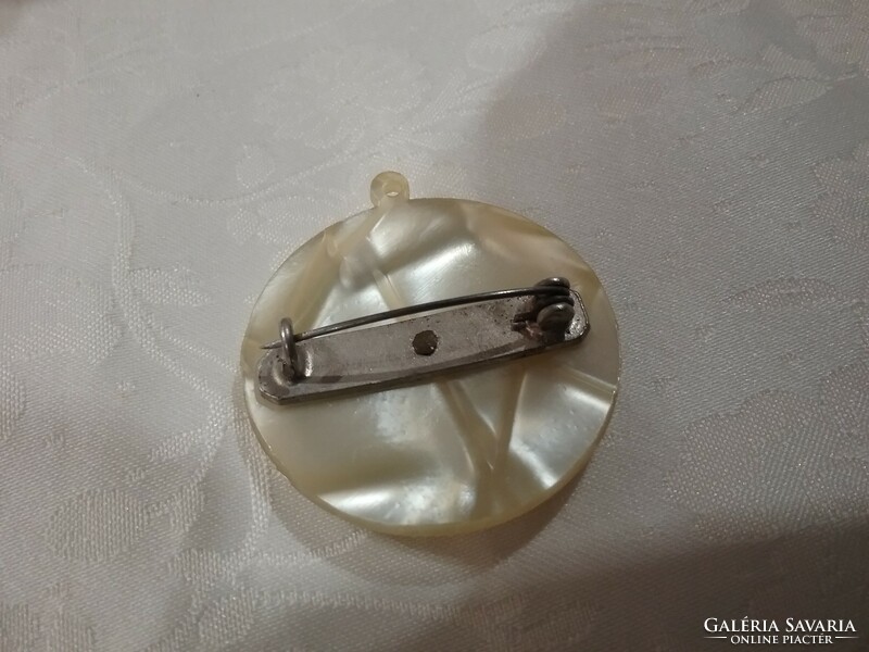 Old metal brooch, badge, pendant