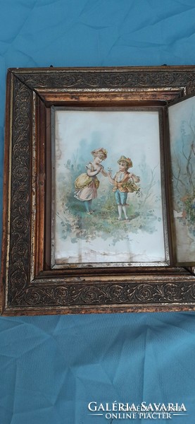 Rare antique mirror painting