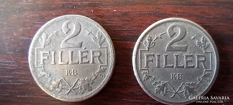 2 FILLÉR GYÖNYÖRŰ 1917-18