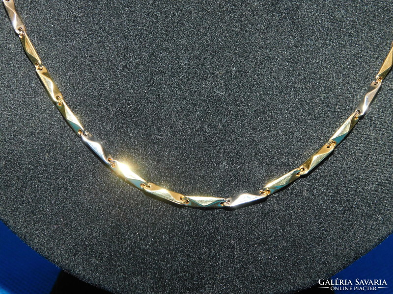 Gold two-tone 14k necklace + bracelet 13.5 Gr