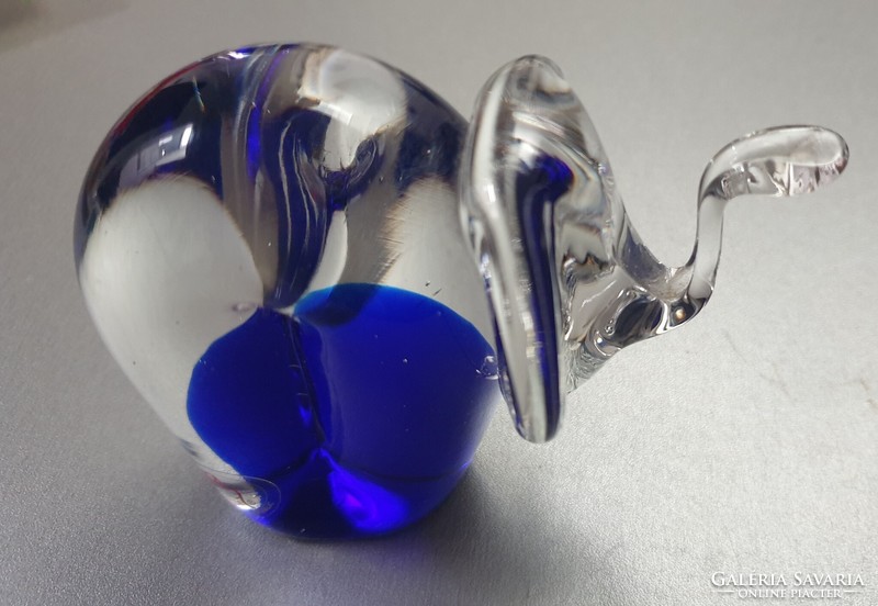 Bohemia Czech glass elephant