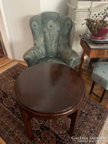 Restored 100-year-old art deco stable table