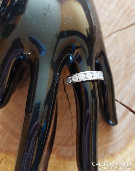 Szépséges teleköves ezüst gyűrű
