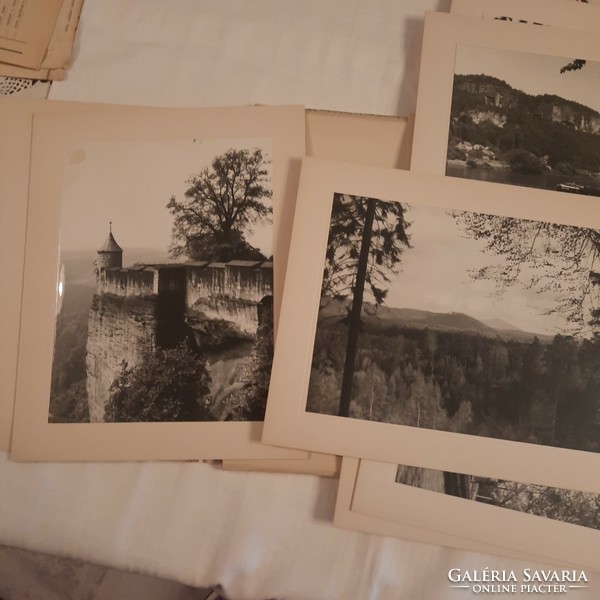 Fotóalbum Szász-Svájcról  1960-70-es évek,   hiányos, csak 6 fotóval
