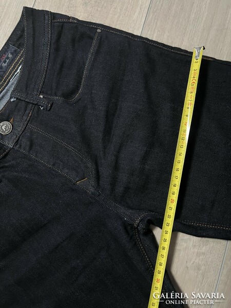 Armani Jeans Regular Fit sötétkék férfi farmer nadrág kontrasztos varrással újszerű