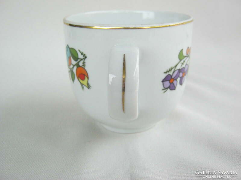 Kalocsai porcelain hand-painted cup mug