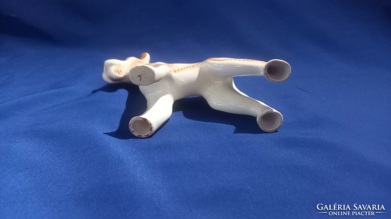 Ceramic foxy dog nipp figurine