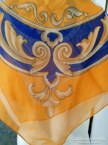Vintage, Italian, large, 90x90 cm, Costantino Roma muslin scarf