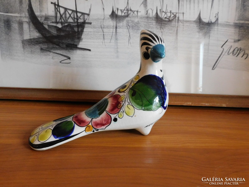 Mexican hand painted ceramic bird