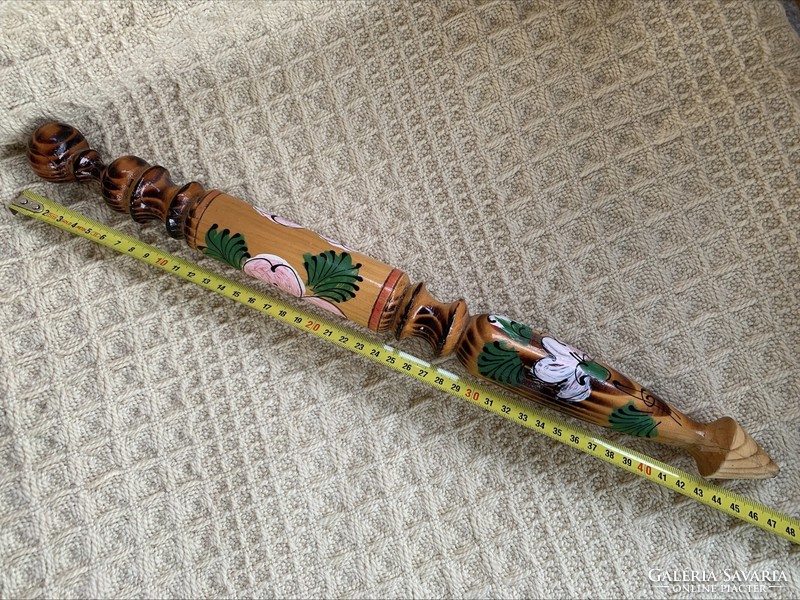 Giant carved painted Transylvanian pencil, 46.5 cm!