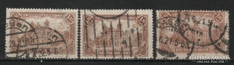 Deutsches Reich 0889 Mi 114 a,b,c      142,40   Euró