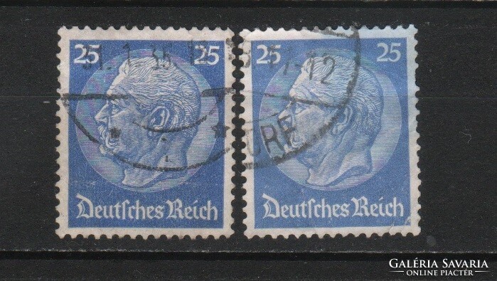 Deutsches reich 0886 mi 522 a,b €60.50