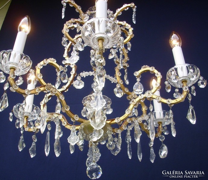 Crystal chandelier 6-burner chandelier