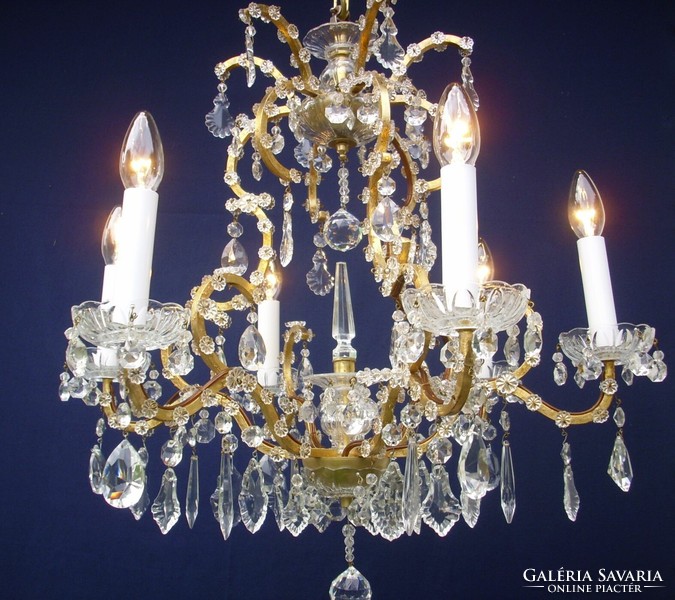 Crystal chandelier 6-burner chandelier