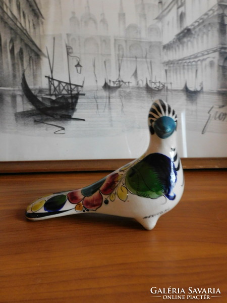 Mexican hand painted ceramic bird