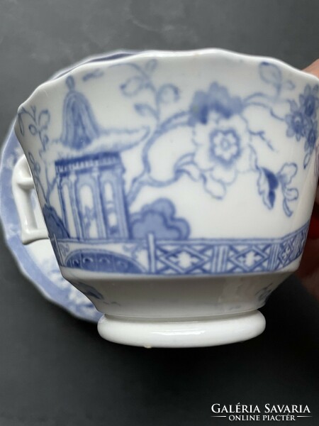 Antique, richly patterned, wonderful china cup with bottom