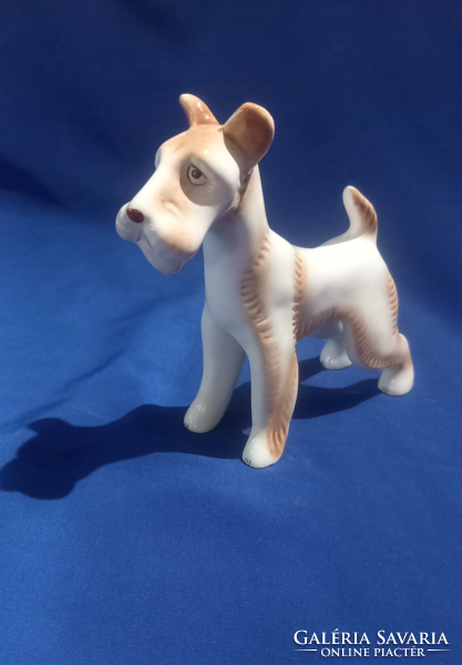 Ceramic foxy dog nipp figurine