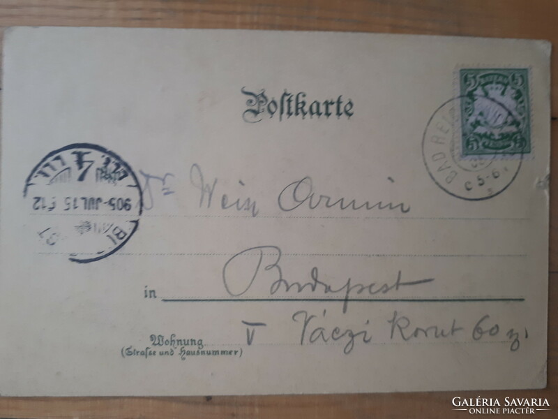 Reichenhall Thumsee futott képeslap 1905