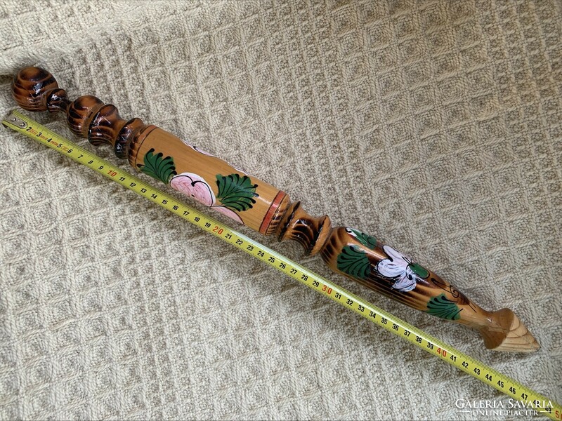 Giant carved painted Transylvanian pencil, 46.5 cm!