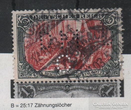 Deutsches Reich 0700 Mi 81 B b     6.000,00 Euró 1903.11.12