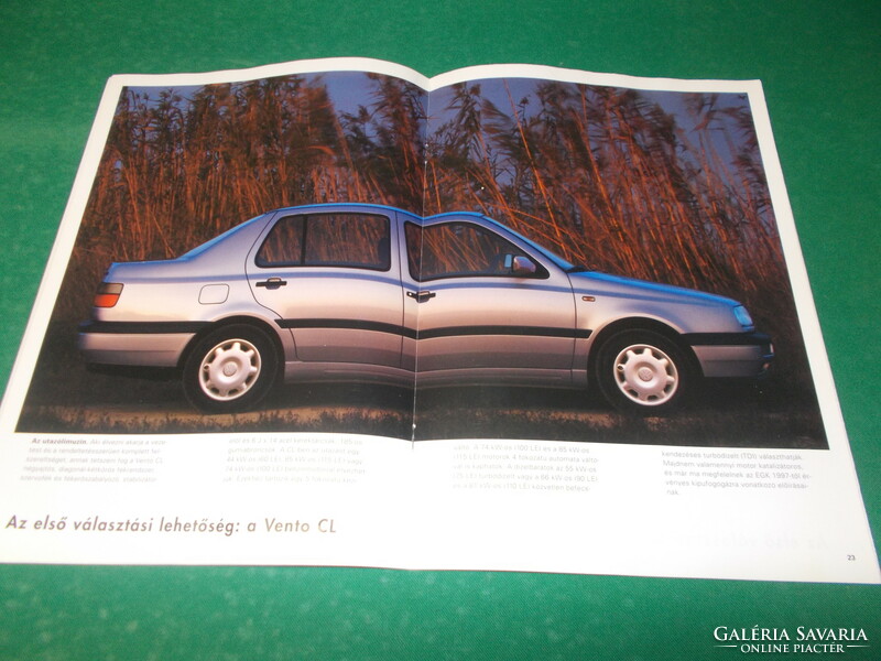 Vw vento car brochure, car catalog, Hungarian