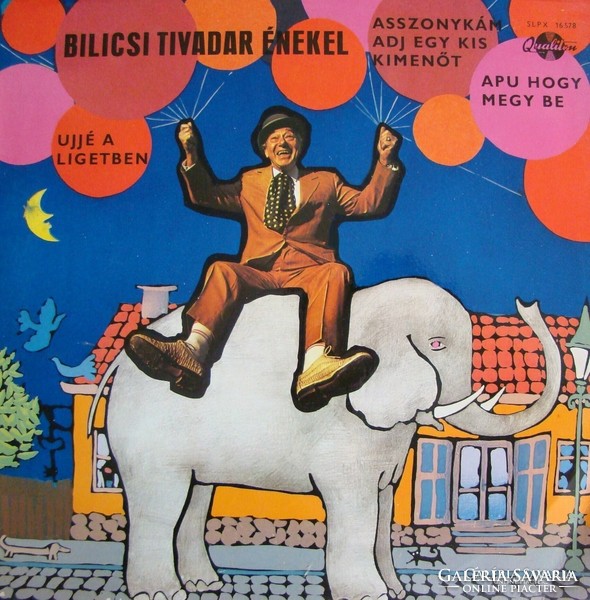 Bilicsi Tivadar énekel bakelit lemez