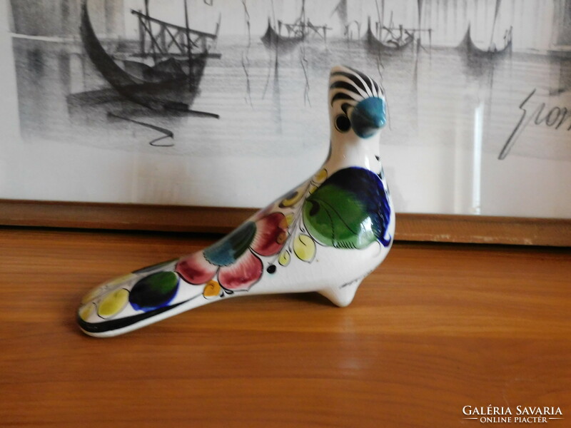 Mexikói kézzel festett kerámia madár