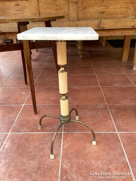 Marble flat table or flower stand pedestal.