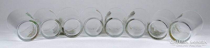 1M946 Régi Altenau Oberharz üveg pohár készlet 8 darab