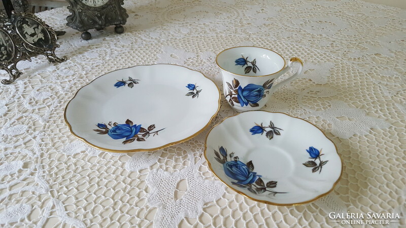 3 részes német Rheinpfalz porcelán reggeliző szett