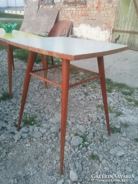 Mid century vintage table desk, mid-century table, 'brussels' style. Czechoslovakia 1958's