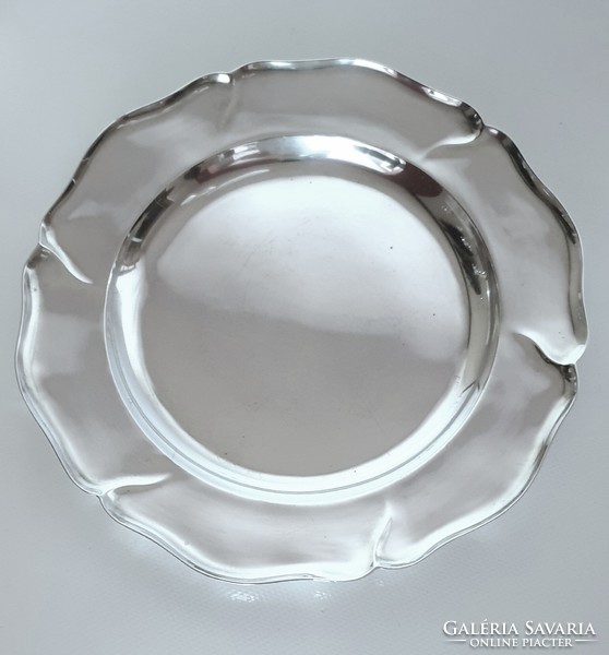 Ezüst (800) KLINKOSCH tányér, kör alakú tálca