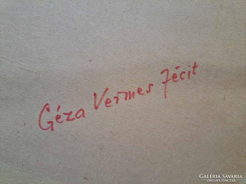 Vermes Géza: Vitorlások - pasztell tájkép