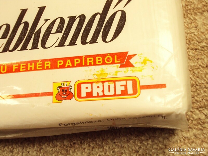 Régi retro papírzsebkendő 100 db PROFI reklám Duna Fűszért 1990-es évekből, bontatlan csomagolásban