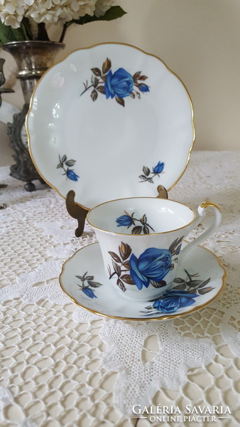 3 részes német Rheinpfalz porcelán reggeliző szett