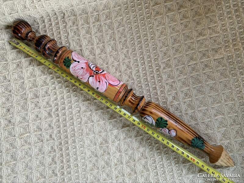 Giant carved painted Transylvanian pencil, 46.5 cm!