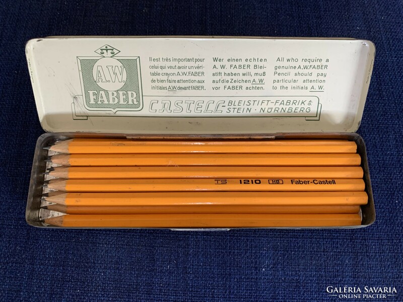 Faber castell metal box 12 new pencils !!!