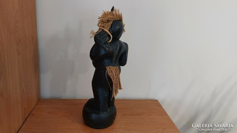 (K) African wooden sculpture approx. 34 cm high