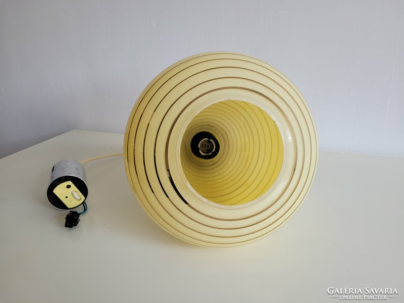 Retro gold striped ceiling glass lamp mid century chandelier